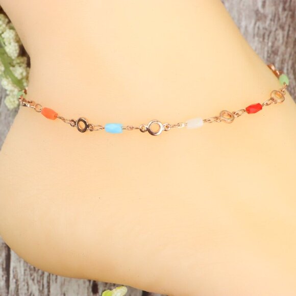 Dainty Anklet for Women – Elegant Everyday Jewelry & Perfect Gift | MLCRC1940 - Picture 3 of 10